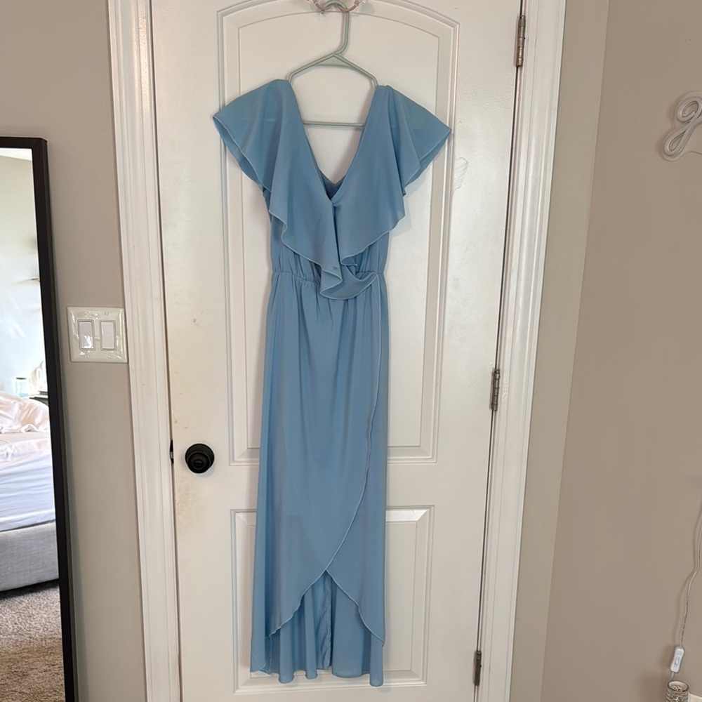 Blue Ruffle Dress